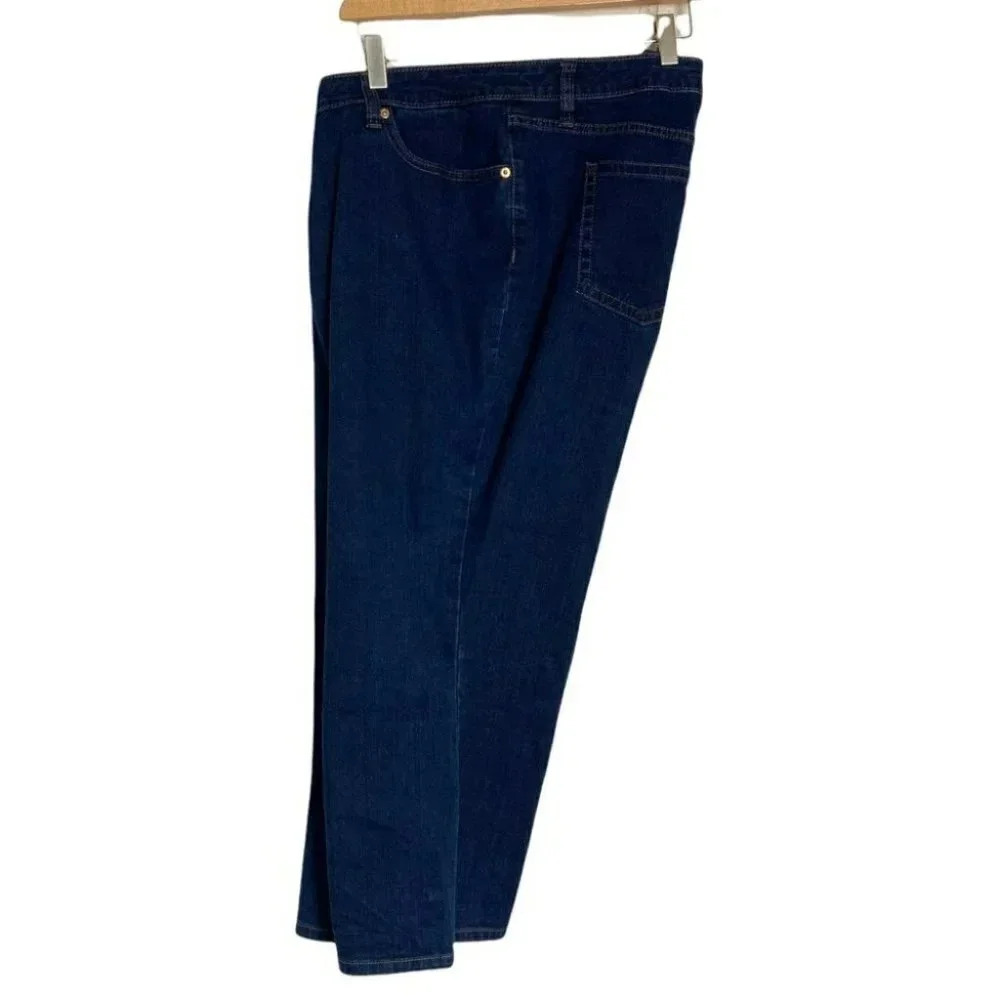Apt. 9 cropped flare 18W dark blue jean capris